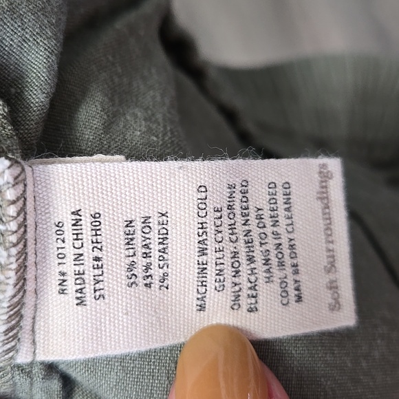 Soft Sorroundings Linen Blend Pants - Picture 3 of 3